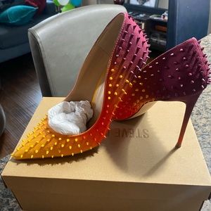 Size 10 Steve Madden Vala-S Multi Orange Heels